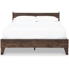 image:imageSignature Design by Ashley Socalle Casual Full Platform Bed Minimalist No Headboard Foundation or Box Spring Not Needed SpaceSaving Foundation BlackMocha Brown