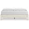image:imageSignature Design by Ashley Socalle Casual King Platform Bed Foundation or Box Spring Not Needed Whitewash