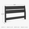 image:imageSignature Design by Ashley Socalle Modern Open Slat Queen Headboard Natural BeigeBlack