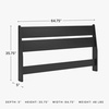 image:imageSignature Design by Ashley Socalle Modern Open Slat Queen Headboard Natural BeigeBlack