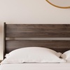 image:imageSignature Design by Ashley Socalle Modern Open Slat Queen Headboard Natural BeigeDark Brown