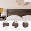 image:imageSignature Design by Ashley Socalle Modern Open Slat Queen Headboard Natural BeigeDark Brown