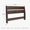 image:imageSignature Design by Ashley Socalle Modern Open Slat Queen Headboard Natural BeigeDark Brown