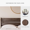 image:imageSignature Design by Ashley Socalle Modern Open Slat Queen Headboard Natural BeigeDark Brown