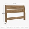 image:imageSignature Design by Ashley Socalle Modern Open Slat Queen Headboard Natural BeigeHoney Brown