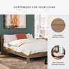 image:imageSignature Design by Ashley Socalle Modern Open Slat Queen Headboard Natural BeigeHoney Brown