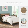 image:imageSignature Design by Ashley Socalle Modern Open Slat Queen Headboard Natural BeigeHoney Brown