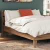 image:imageSignature Design by Ashley Socalle Modern Open Slat Queen Headboard Natural BeigeHoney Brown