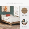 image:imageSignature Design by Ashley Socalle Modern Open Slat Queen Headboard Natural BeigeHoney Brown