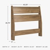 image:imageSignature Design by Ashley Socalle Modern Open Slat Queen Headboard Natural BeigeHoney Brown