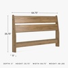 image:imageSignature Design by Ashley Socalle Modern Open Slat Queen Headboard Natural BeigeHoney Brown