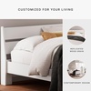 image:imageSignature Design by Ashley Socalle Modern Open Slat Queen Headboard Natural BeigeWhite