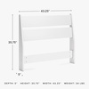 image:imageSignature Design by Ashley Socalle Modern Open Slat Queen Headboard Natural BeigeWhite