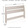 image:imageSignature Design by Ashley Socalle Modern Open Slat Queen Headboard Natural BeigeWhitewash