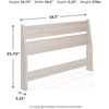 image:imageSignature Design by Ashley Socalle Modern Open Slat Queen Headboard Natural BeigeWhitewash