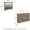 image:imageSignature Design by Ashley Stanziford 7Drawer Dresser and Mirror Brown
