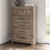 image:imageSignature Design by Ashley Stanziford Casual 5Drawer Chest with Wood Finish Dark Brown