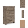 image:imageSignature Design by Ashley Stanziford Casual 5Drawer Chest with Wood Finish Dark Brown