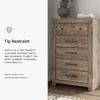 image:imageSignature Design by Ashley Stanziford Casual 5Drawer Chest with Wood Finish Dark Brown