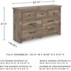 image:imageSignature Design by Ashley Stanziford Casual 7Drawer Dresser with Wood Finish Dark Brown