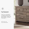 image:imageSignature Design by Ashley Stanziford Casual 7Drawer Dresser with Wood Finish Dark Brown