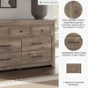 image:imageSignature Design by Ashley Stanziford Casual 7Drawer Dresser with Wood Finish Dark Brown