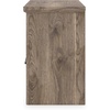 image:imageSignature Design by Ashley Stanziford Rustic 2Drawer Nightstand with USB Port and Charging Station Light Brown
