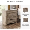 image:imageSignature Design by Ashley Stanziford Rustic 2Drawer Nightstand with USB Port and Charging Station Light Brown