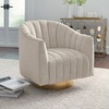 image:imageSignature Design by Ashley Swivel Barrel Accent Chair Pearl Penzlin