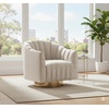 image:imageSignature Design by Ashley Swivel Barrel Accent Chair Pearl Penzlin