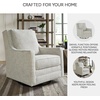 image:imageSignature Design by Ashley Swivel Glider Accent Chair Fog Gray Kambria