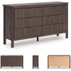 image:imageSignature Design by Ashley Symarro Casual 6Drawer Dresser with Walnut Finish Dark Brown
