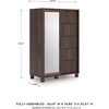 image:imageSignature Design by Ashley Symarro Casual Dressing 5Drawer Chest with Walnut Finish Dark Brown