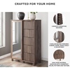 image:imageSignature Design by Ashley Symarro Casual Dressing 5Drawer Chest with Walnut Finish Dark Brown