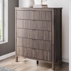 image:imageSignature Design by Ashley Symarro Vintage 5Drawer Wide Chest with Easy Glide and Safety Stop for Bedroom Dark Brown