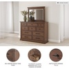image:imageSignature Design by Ashley Taffenbrook 10Drawer Dresser and Mirror Brown