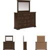 image:imageSignature Design by Ashley Taffenbrook 10Drawer Dresser and Mirror Brown