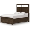 image:imageSignature Design by Ashley Taffenbrook Queen Panel Storage Bed BrownMedium Brown