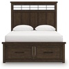 image:imageSignature Design by Ashley Taffenbrook Queen Panel Storage Bed BrownMedium Brown