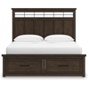 image:imageSignature Design by Ashley Taffenbrook Queen Panel Storage Bed BrownMedium Brown