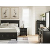image:imageSignature Design by Ashley Tall Farmhouse Nightstand 2 Drawer Black