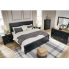 image:imageSignature Design by Ashley Tall Farmhouse Nightstand 2 Drawer Black