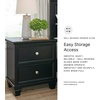 image:imageSignature Design by Ashley Tall Farmhouse Nightstand 2 Drawer Black