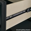 image:imageSignature Design by Ashley Tall Farmhouse Nightstand 2 Drawer Black
