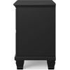 image:imageSignature Design by Ashley Tall Farmhouse Nightstand 2 Drawer Black