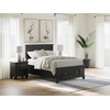 image:imageSignature Design by Ashley Tall Farmhouse Nightstand 2 Drawer Black