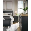 image:imageSignature Design by Ashley Tall Farmhouse Nightstand 2 Drawer Black