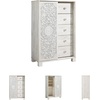 image:imageSignature Design by Ashley Tall White Dresser for Bedroom Dressing ChestWhitewash