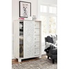 image:imageSignature Design by Ashley Tall White Dresser for Bedroom Dressing ChestWhitewash