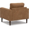 image:imageSignature Design by Ashley Telora Contemporary Faux Leather Chair with Loose Cushions Light Brown